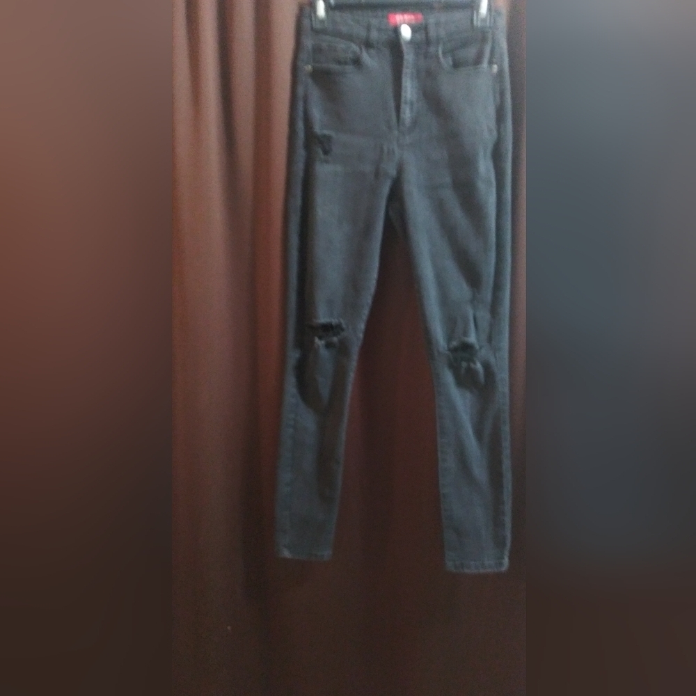 Guess Black Skinny Jeans Sleek Fit - Picture 3 of 10